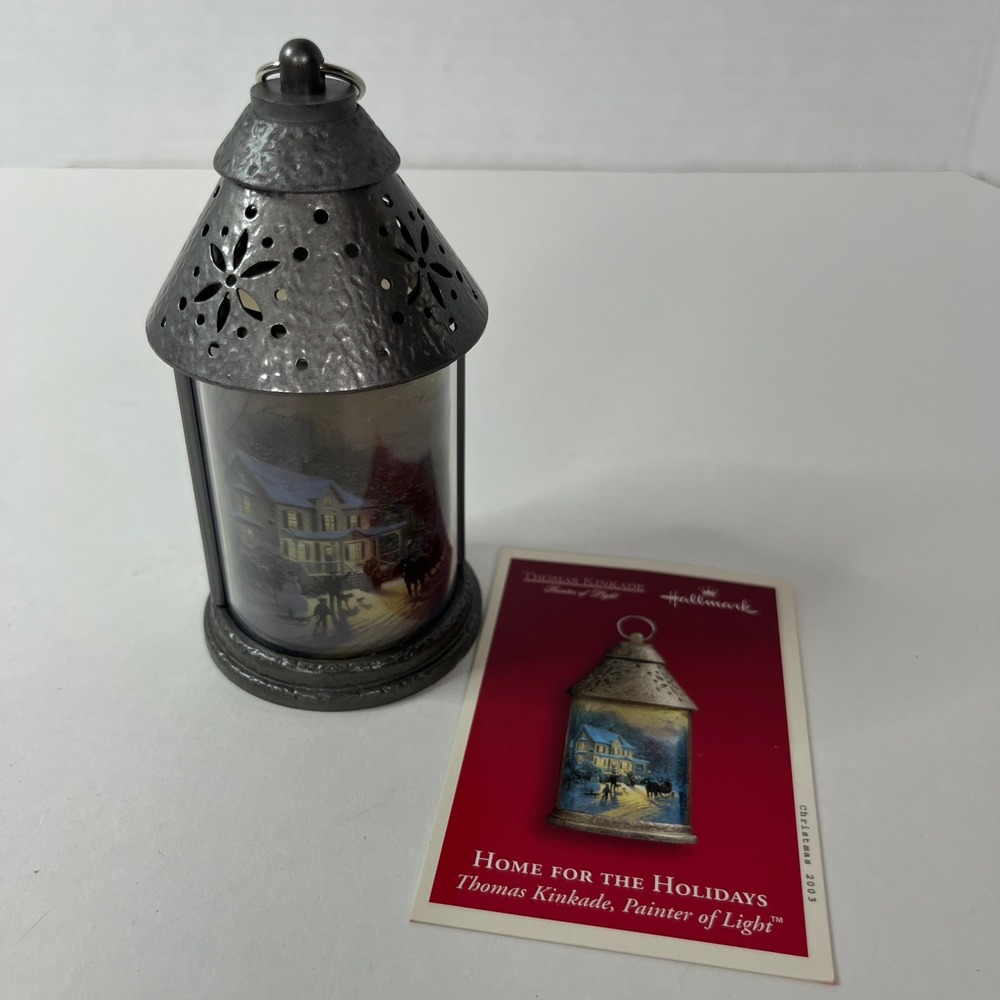 Hallmark Keepsake Thomas Kinkade Home for the Holidays 2003 Lantern Ornament